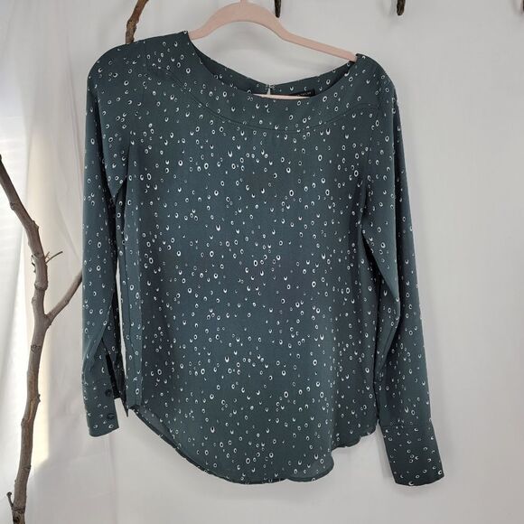 Ann taylor boatneck long sleeve career blouse - Picture 3 of 11